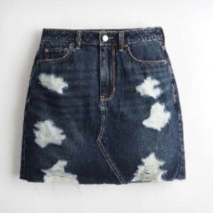 Ripped Jean skirt